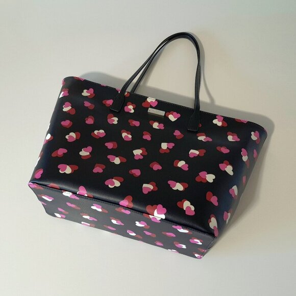 NWT Kate Spade Shore Street Margareta Flutter Hearts large tote bag - Picture 4 of 10